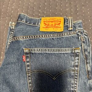 Levi's Relaxed Fit Dark Blue 550 Jeans 36x34